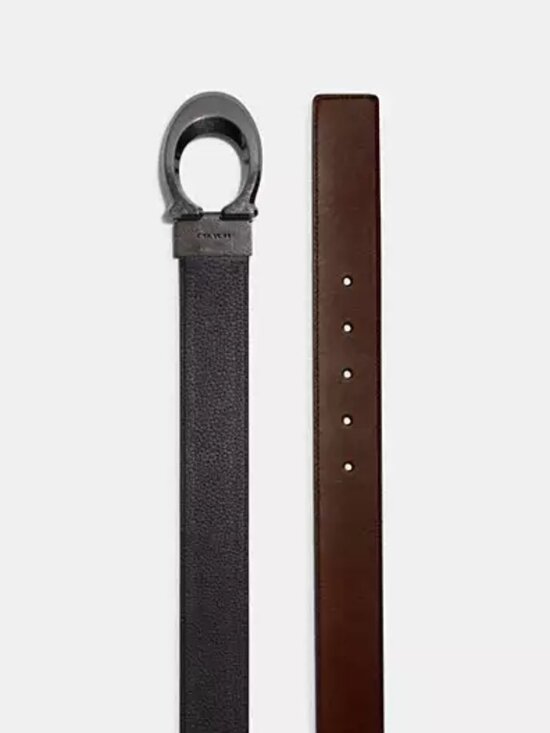NWT COACH Signature Buckle Cut-To-Size Reversible Belt main image 4